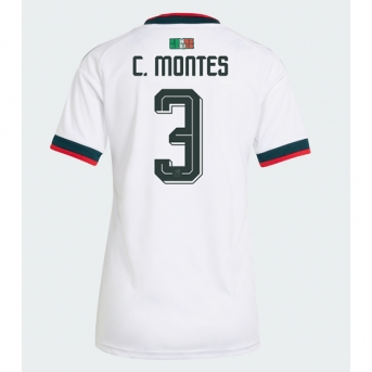 Billige Fotballdrakt Mexico Cesar Montes #3 Replika Bortedrakt Dame VM 2026 Kortermet